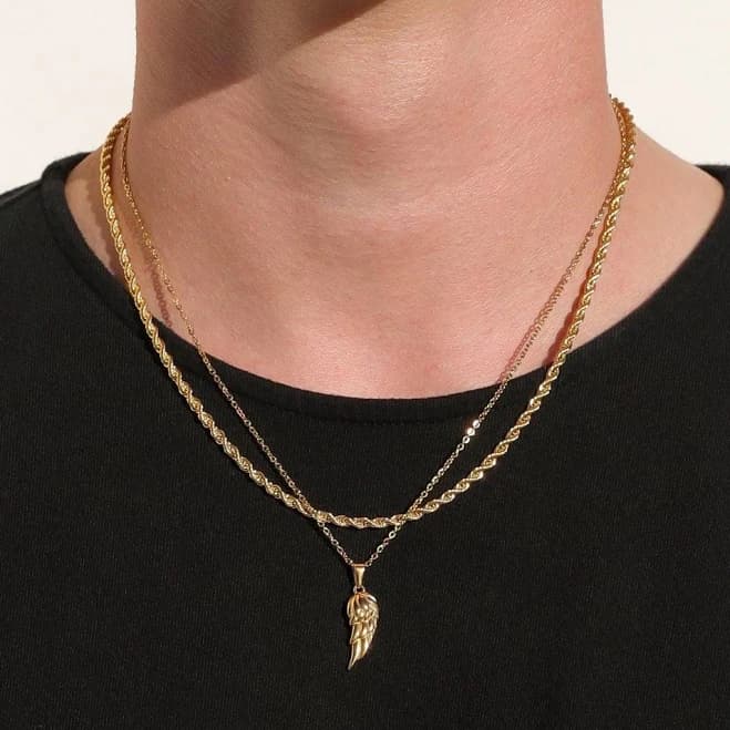 Angel Wing Silver Set