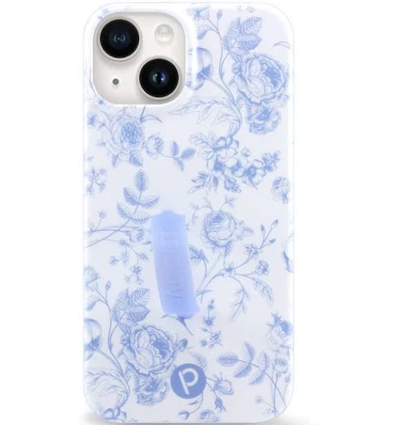 Loopy Cases Blue Toile Cases for Apple iPhone 14, 13, & 16e