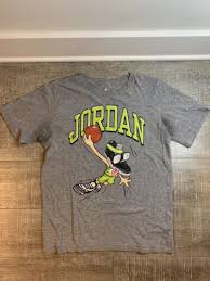 Nike Air Jordan Sneakerhead Cartoon Basketball Dunk T Shirt Boys Sz XL | eBay