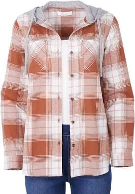 Natural Reflections Hooded Flannel Shirt