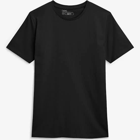 Mens NEXT Slim Fit Essential Crew Neck Cotton T-Shirt