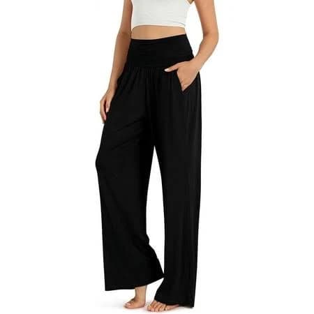Somer Women's Wide Leg Palazzo Lounge Pants with Pockets