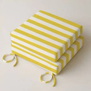 Latitude Run 3" Deep Seat Cushion Stripe Border Frame