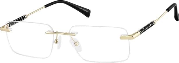Zenni Men's Rectangle Rimless Glasses