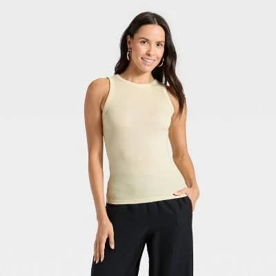 A New Day Women's Slim Fit Ribbed Tank Top