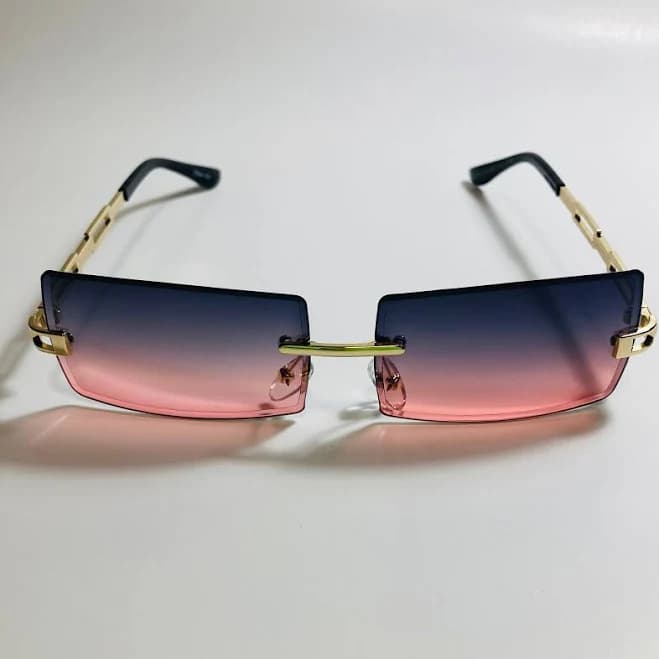 The Qualls x Rimless Rectangle Sunglasses