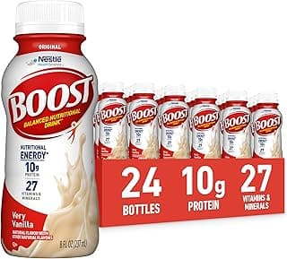 Original Ready to Drink Nutritional Drinks, Very Vanilla, 8 Fl Oz Bottles, Pack of 24