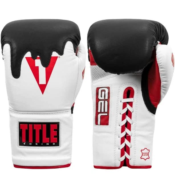 Title Gel Lava Leather Sparring Gloves