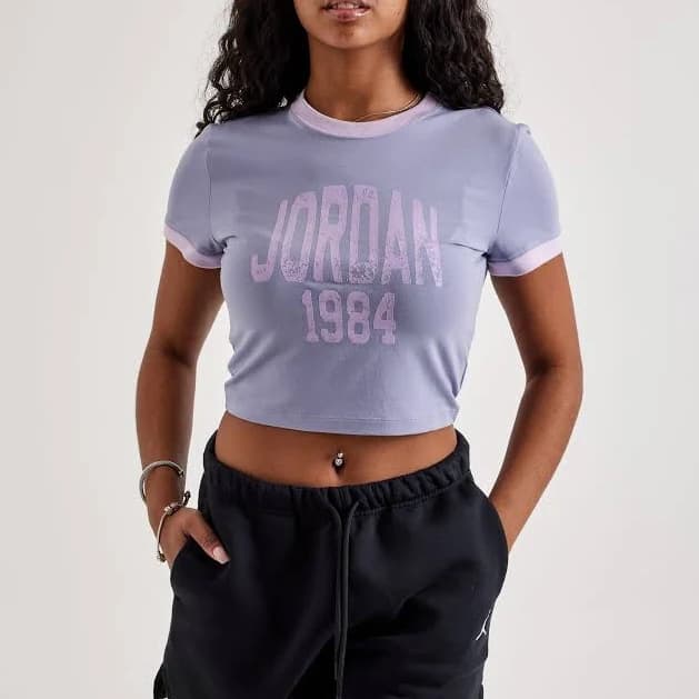 womens Jordan Cropped Graphic Tee