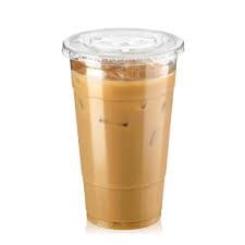 Amazon.com: Fit Meal Prep 100 Pack 24 oz Clear Plastic Cups with Flat Lids, Disposable Iced Coffee Cups, BPA Free Premium Crystal Smoothie Cup for Party, Lemonade Stand, Cold Drinks, Juice, Milkshake :