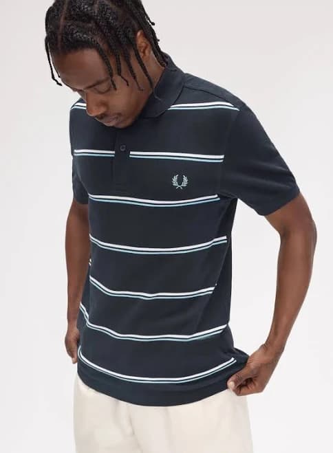 Fred Perry Men's Striped Cotton Polo