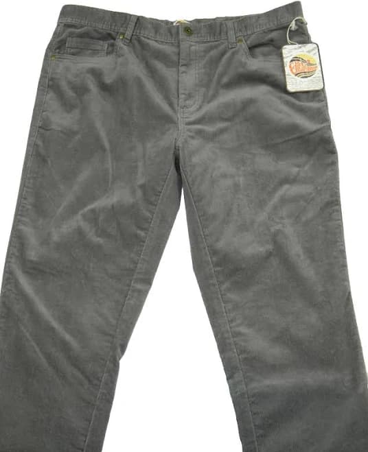 Men's Corduroy Jeans C&c California Silver Gray Tag 38x32 Measured