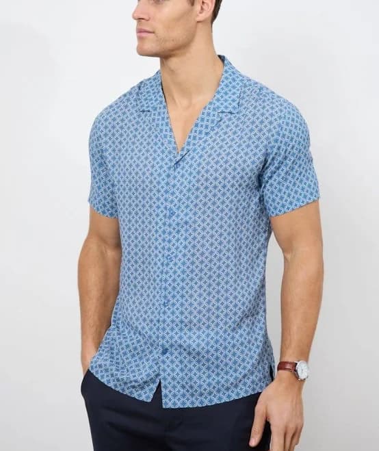 Circle Geo Printed Shirt