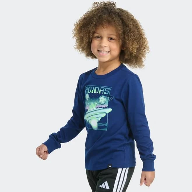 adidas Kids Long Sleeve Expression Tee