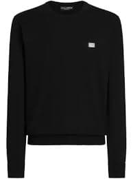 Dolce & Gabbana logo-plaque Sweater | Black | FARFETCH