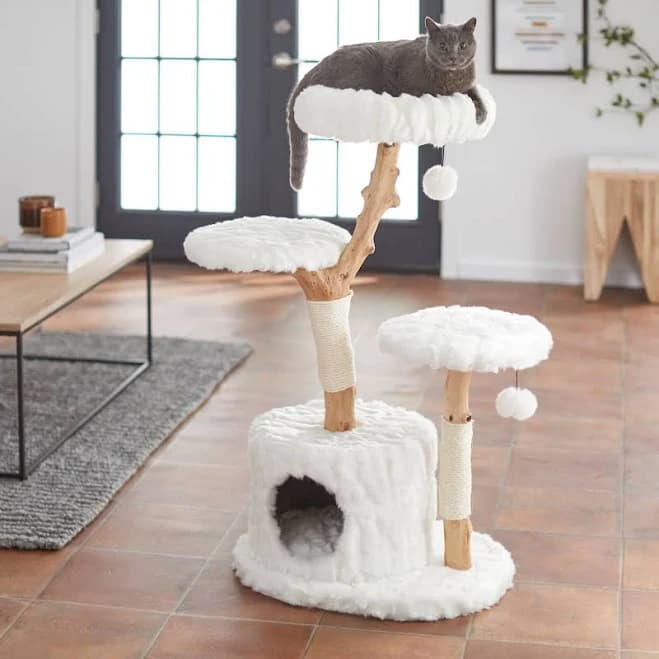 Frisco Modern Cat Tree with Toy