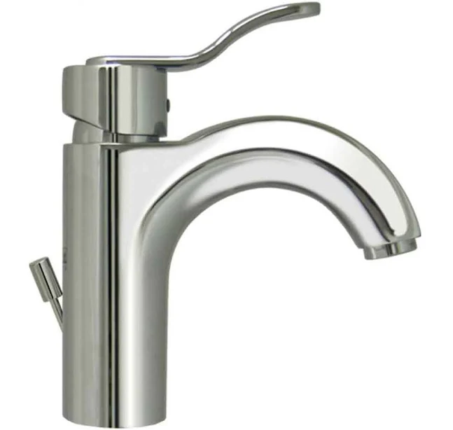 Whitehaus Wavehaus Single Hole/ Single Lever Lavatory Faucet with Pop-Up Waste