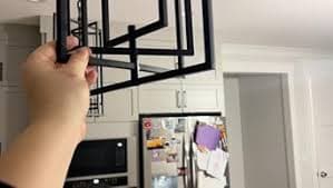 KSANA Pendant Lighting for Kitchen Island, Black Chandelier for Foyer with Adjustable Framework, W12 x H20.5'' - Amazon.com