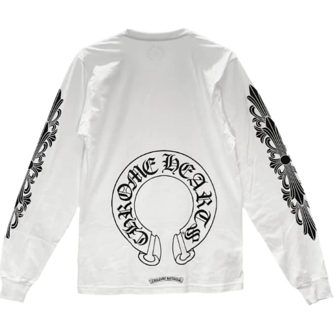 Chrome Hearts Classic Horseshoe Logo Long Sleeve Tee