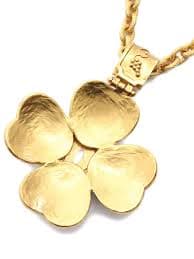 CHANEL Pre-Owned 1986-1988 flower-shaped Necklace | Gold | FARFETCH KW