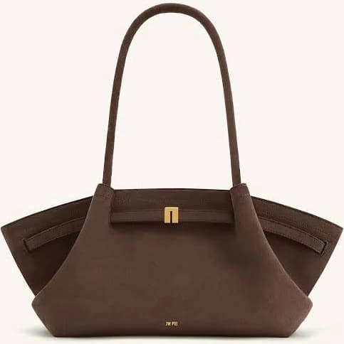 Hana Wide Faux Suede Tote Bag