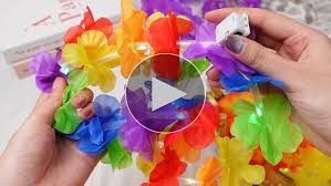 Amazon.com: Riceshoot 48 Pcs LED Hawaiian Leis Set Light up Flower Necklace Crown Wreath Headband Wristband Rainbow Flower Hawaiian Leis with LED Lights Summer Beach Tropical Carnival Party Supply Luau: Home &