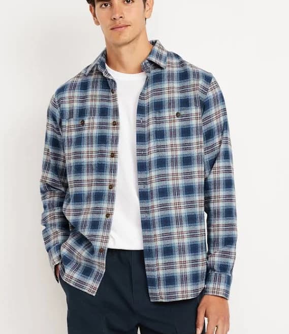 Old Navy Men's Plaid Flannel Shirt