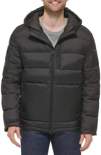 Cole Haan Men's Lightweight Hooded Puffer Jacket