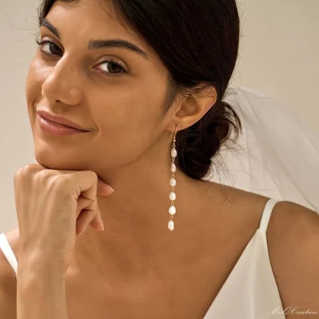 Baroque Pearl Drop Earrings