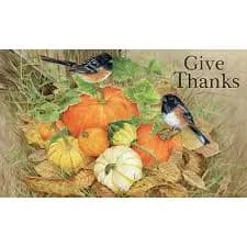 LANG Give Thank Door Mat