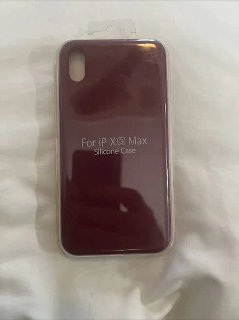Genuine Apple Iphone Xs Max Case - Silicone Wine Red - Sealed