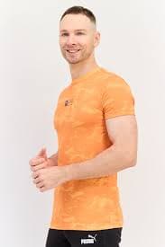 Buy Puma Men Sportswear Fit Short Sleeves Outdoor T-shirt, Multicolor Online | Brands For Less