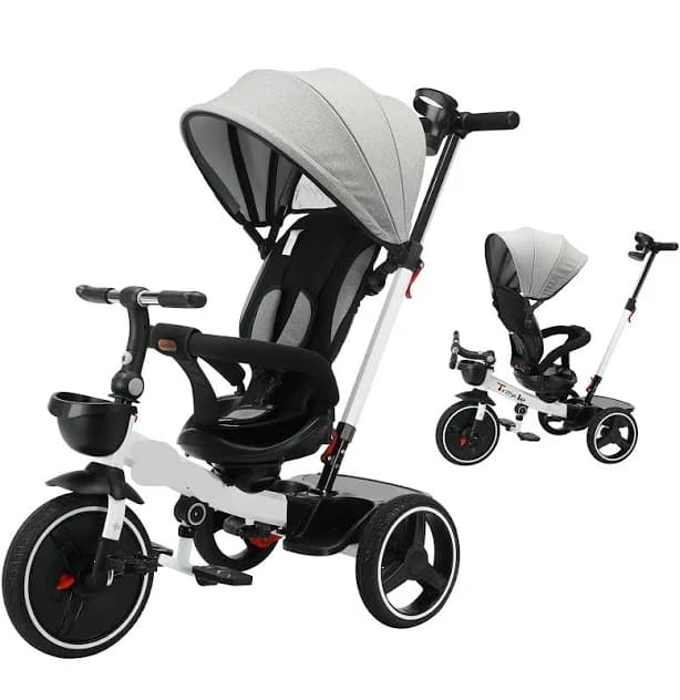 Baby Stroller Tricycle Ride Bike 5-in-1 Toddler Push Bike