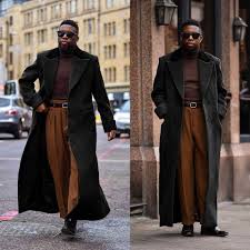 Outwear Men Overcoats Wool Blend Double Breasted Extra Long Coat Winter Business | eBay