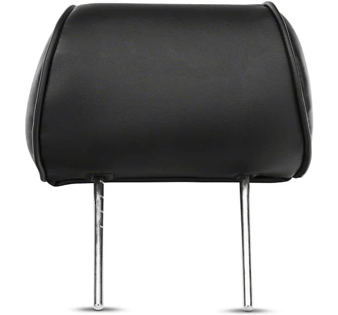 Jeep Wrangler Corbeau Headrest for Baja Bench Seat Only; Black Vinyl (Universal; Some Adaptation May Be Required) HR01