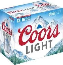 Coors Light 12PK 16OZ Can