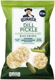 Quaker Oats Gluten Free Dill Pickle Flavor Rice Crisps