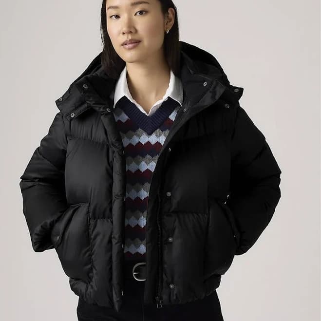 Levi's Women's Western Short Bubble Puffer Jacket