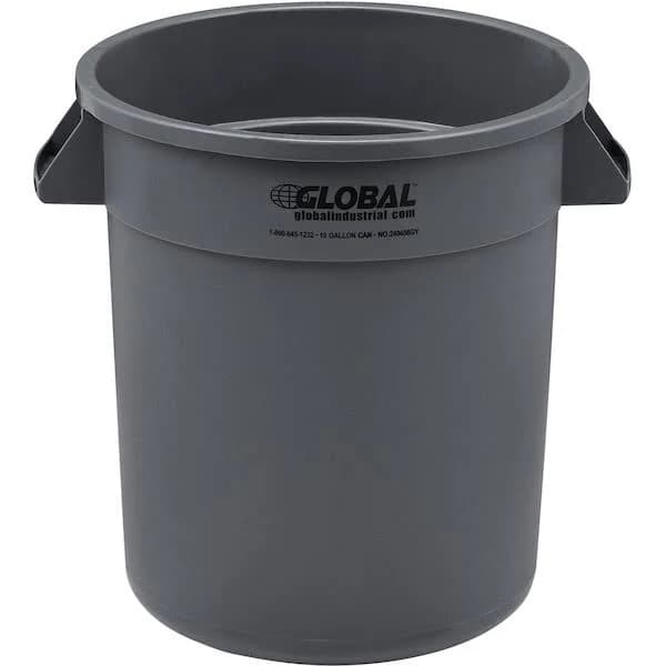 Continental Commercial 10 Gallon Round Trash Receptacle