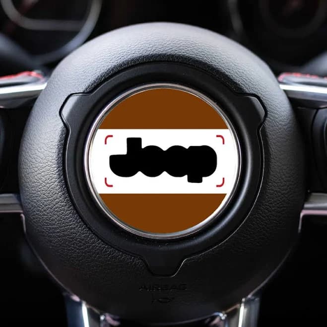 Concept-Inspired Interior Mods Steering Wheel Decals for Jeep