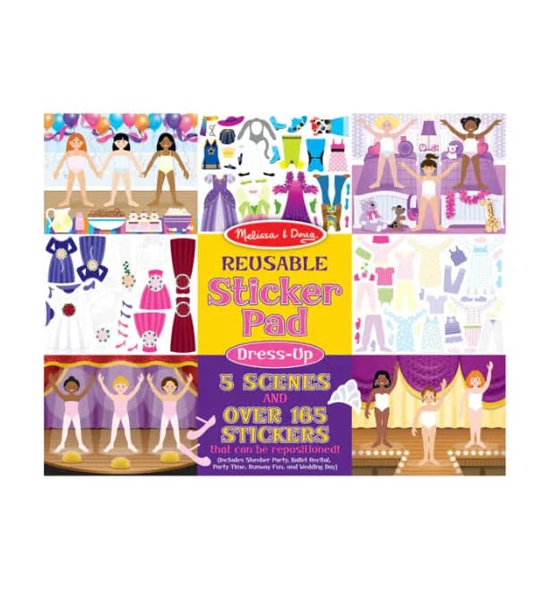 MD Large Reusable Sticker Books Dress UP