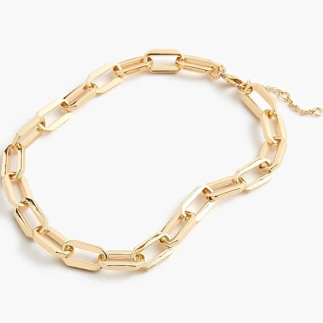 J.Crew Women's Rectangle Link Statement Necklace