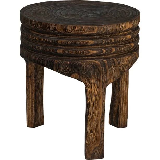 storied home Paulownia Wood Carved Stool