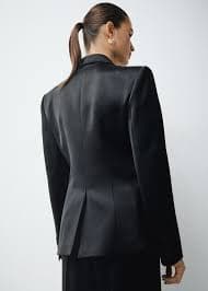 Satin suit jacket - Women | MANGO USA