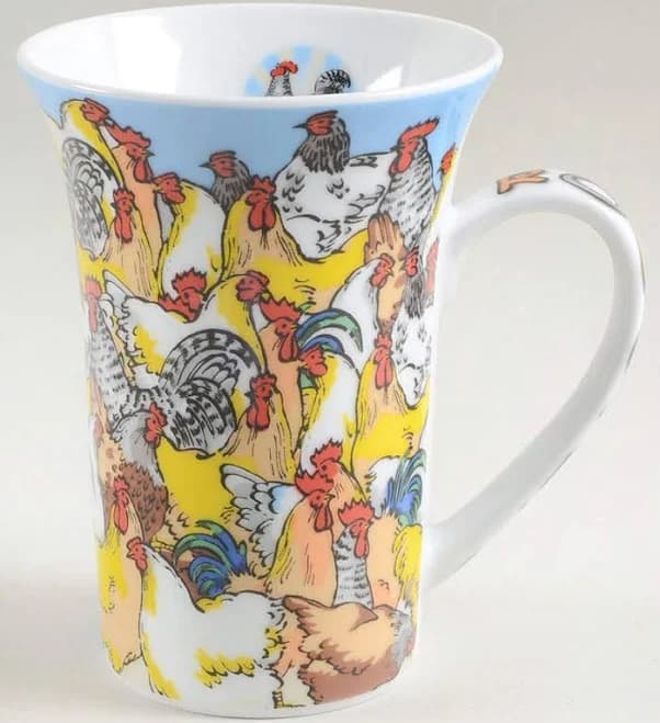 Cardew Design Roosters Mug Only for Mug & Coaster Set 5" - China Dinnerware & Dishes
