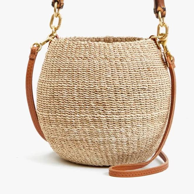Clare V. Petit Pot de Miel Bamboo Handle Bag