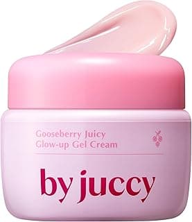 Gooseberry Juicy Glow-up Gel CreamㅣDaily Hydration, Even Skin ToneㅣGooseberry, Alpha-Arbutin, Niacinamide, Centella AsiaticaㅣKorean Skin Care, Korean Moisturizer | By Juicy | 1.85 Fl.oz