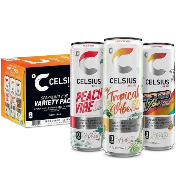 Celsius Sparkling Vibe Essential Energy Variety Pack