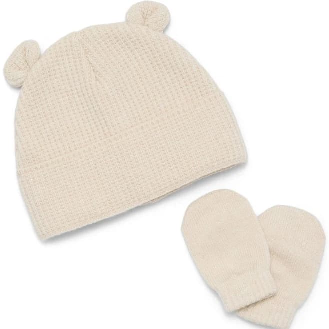 Wonder Nation Baby Beanie and Mitten Set