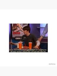 DRAKE AND JOSH - Drake quote "so my foots totally stuck in there right, I'm freaking out, the dog's having a seizure and I still got half a pie left." " Clock